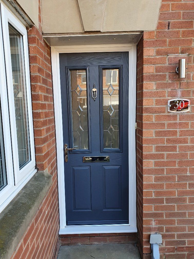 2 pane composite door