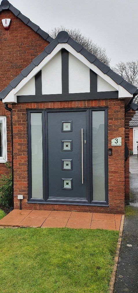 grey composite front door