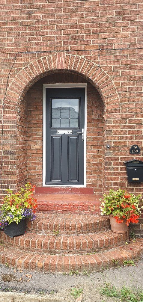 anthracite grey traditonal style door