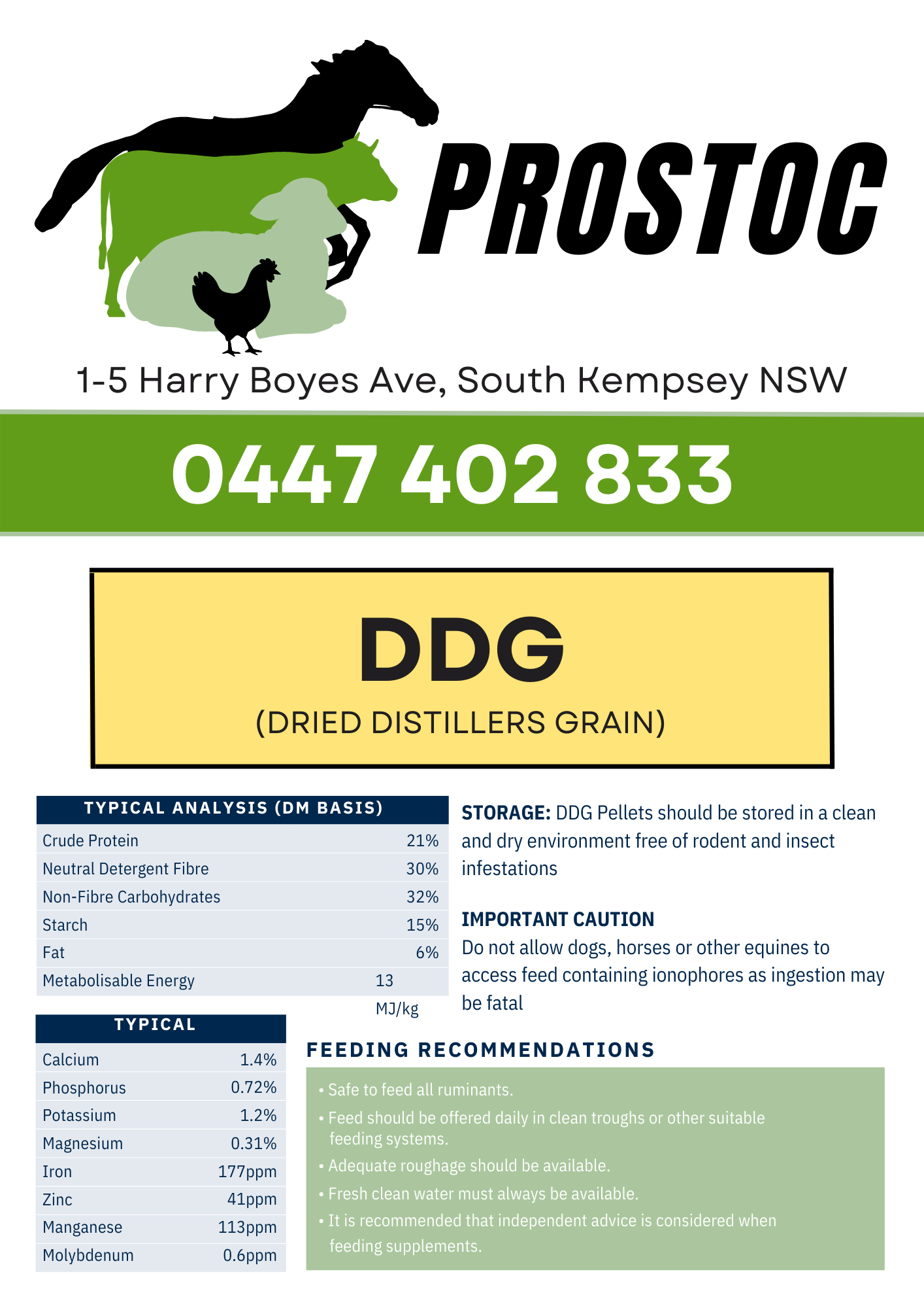 Dried Distillers Grain — Prostoc in Kempsey, NSW