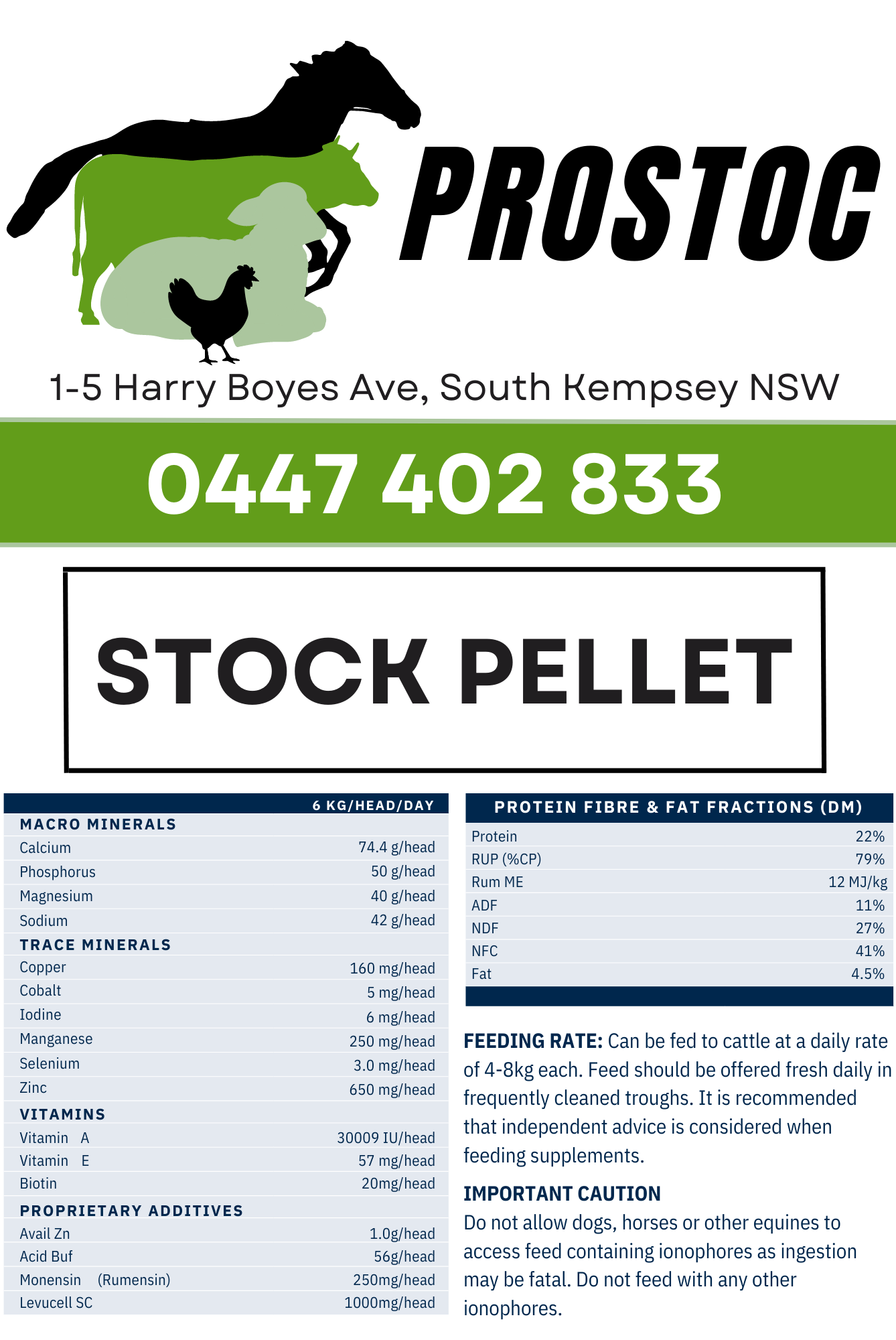 Stock Pellet Brochure — Prostoc in Kempsey, NSW