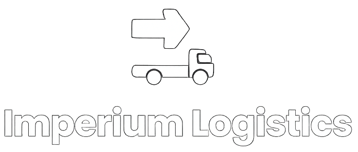 The Imperium Logistics logo featuring a simple outline of a truck moving beneath a rightward-pointing arrow.