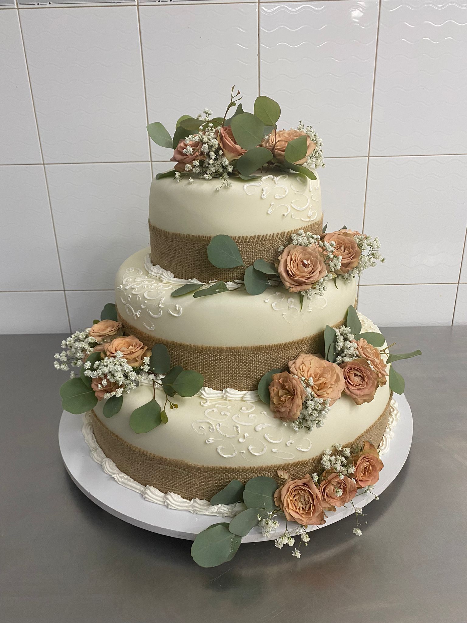 torta rose multipiano