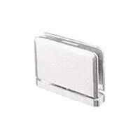 A pivot hinge made of stainless steel on a white background.