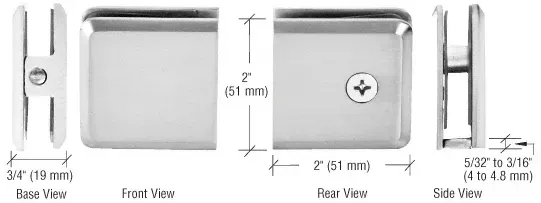 A picture of a piece of metal with measurements on it.