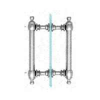 A picture of a door handle on a white background.