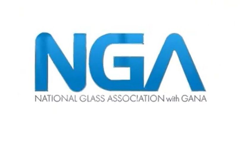 The logo for the national glass association with gana