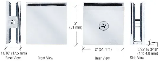 A picture of a metal bracket with measurements on it.