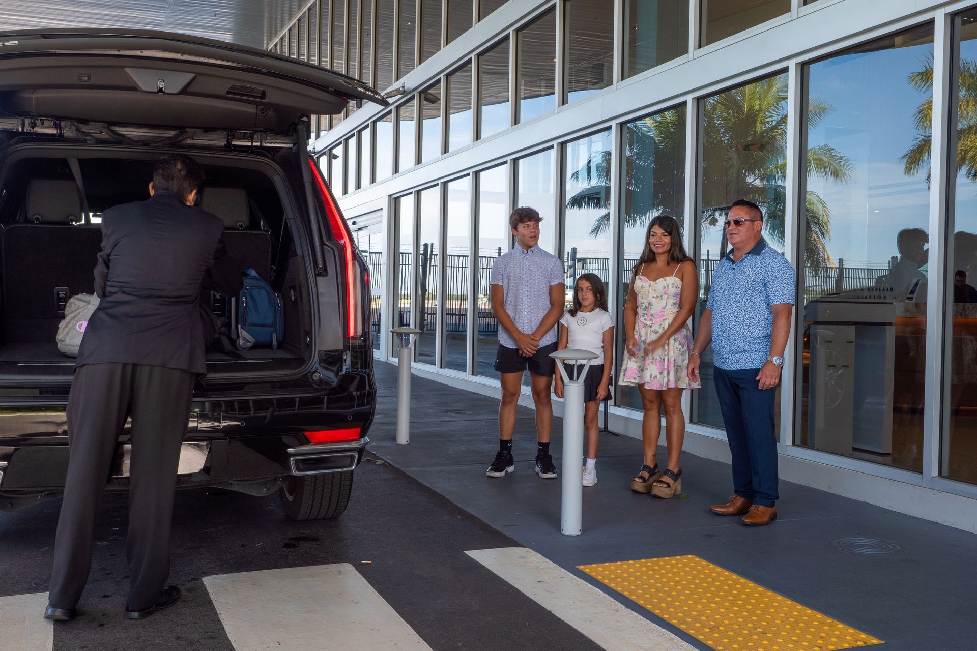 Family Waiting for a Car - Teterboro, NJ - Unique II Worldwide