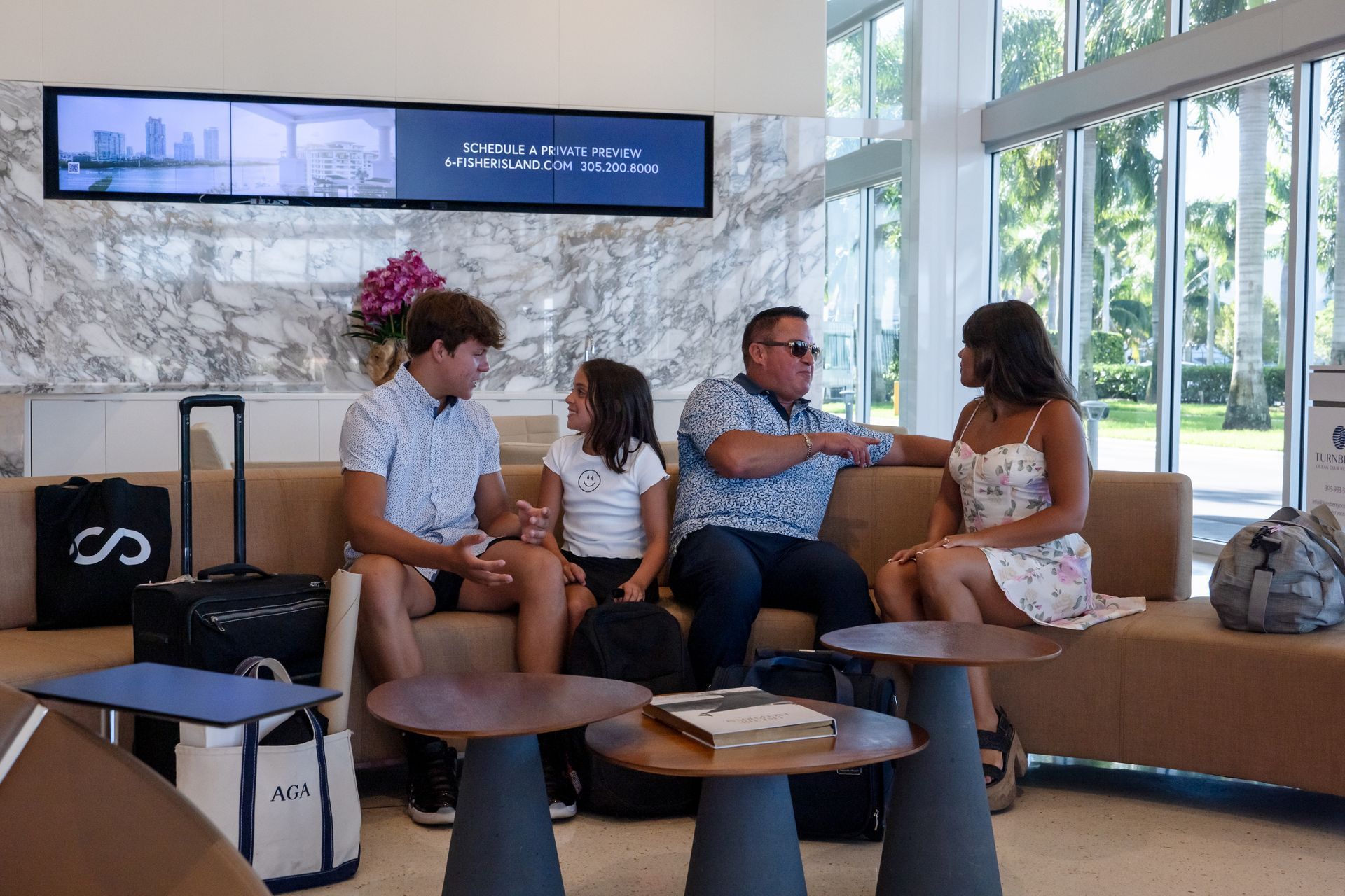 Family Sitting on a Couch - Teterboro, NJ - Unique II Worldwide