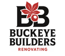 Logo for Buckeye Builders: black "BB" with red buckeye leaf and berry; "Buckeye Builders" and "Renovating".