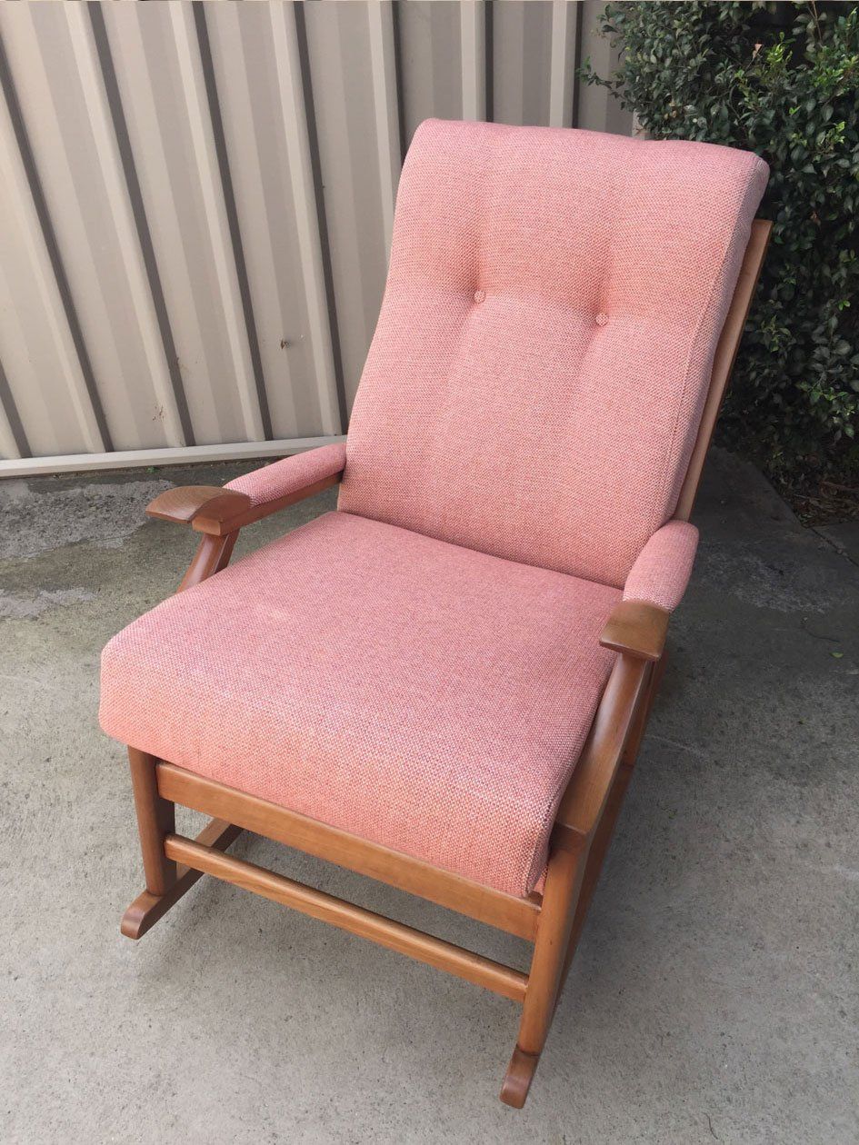 Before After Upholstery Rocking Chair