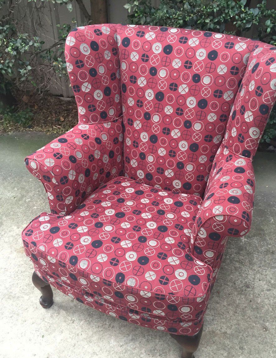 Before After High Back Chair Upholstery