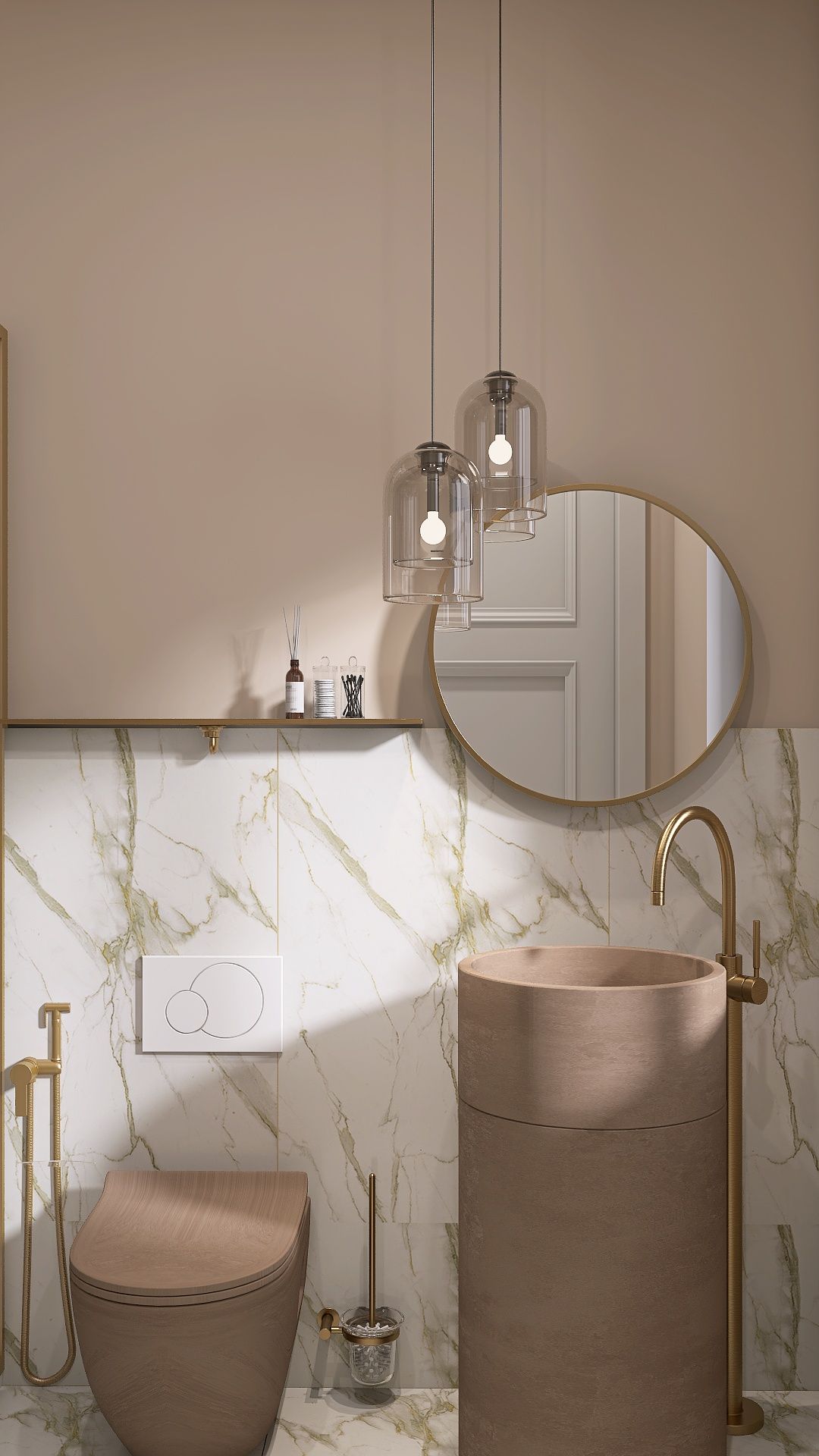 Bagno classico contemporaneo