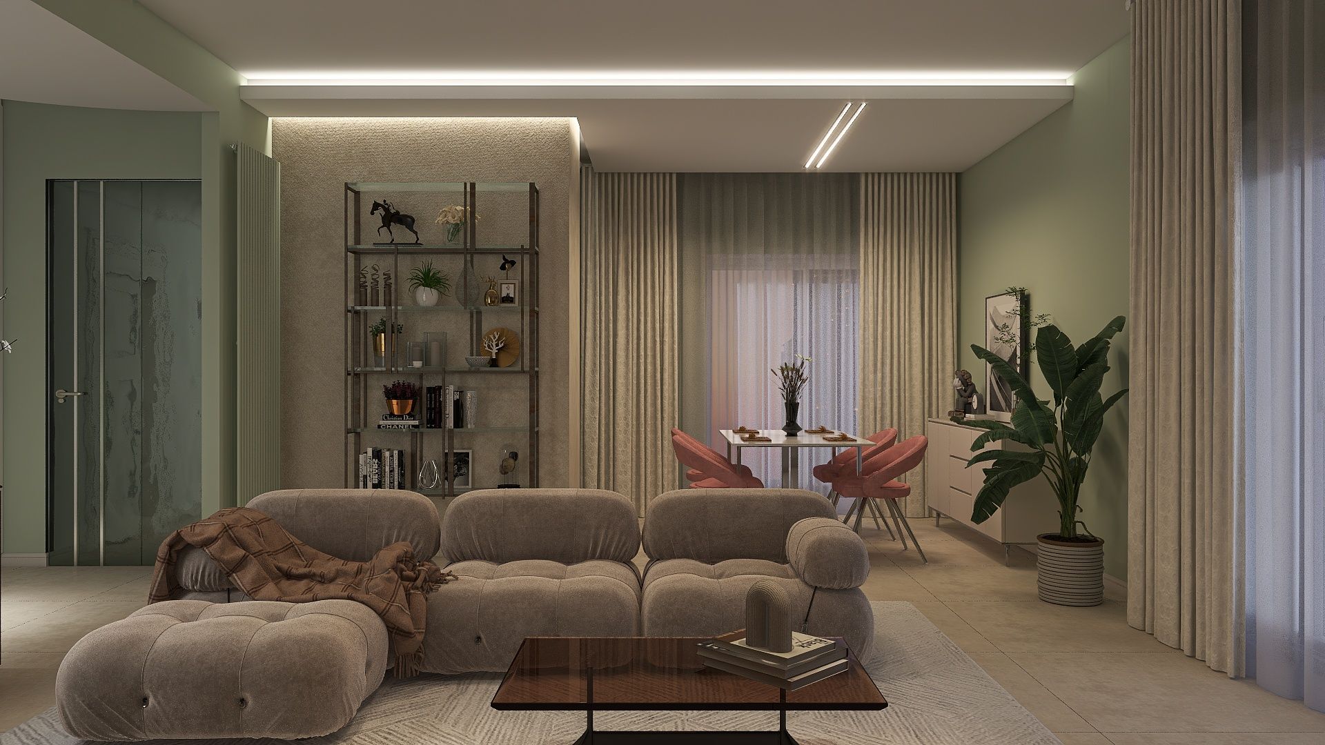 soggiorno classico contemporaneo