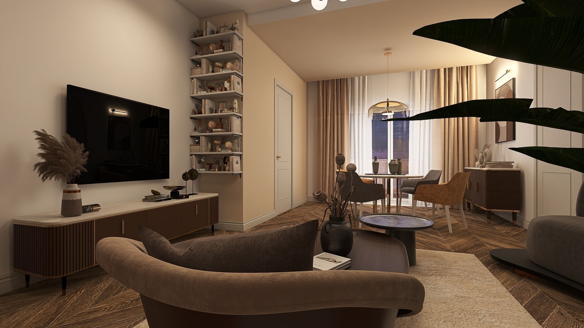 soggiorno classico contemporaneo