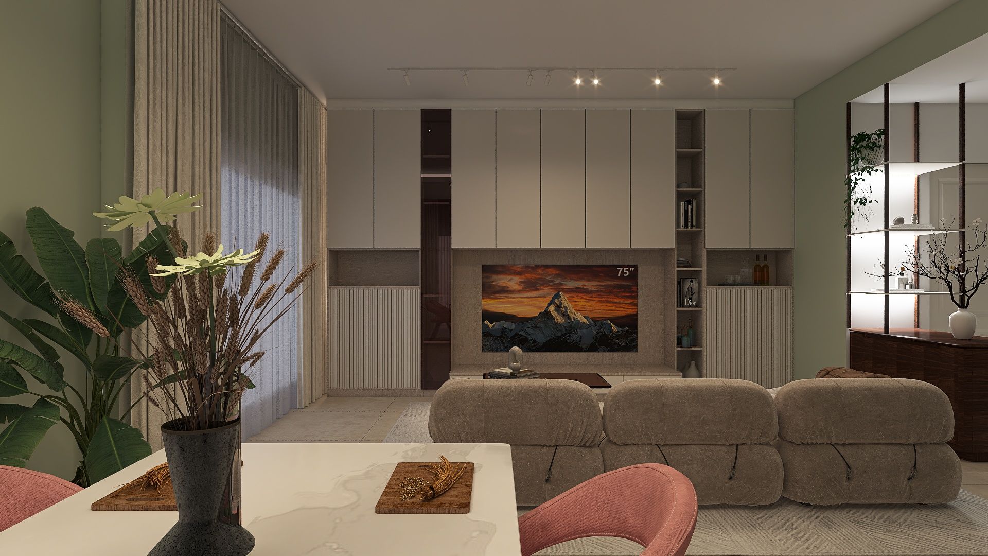 soggiorno classico contemporaneo