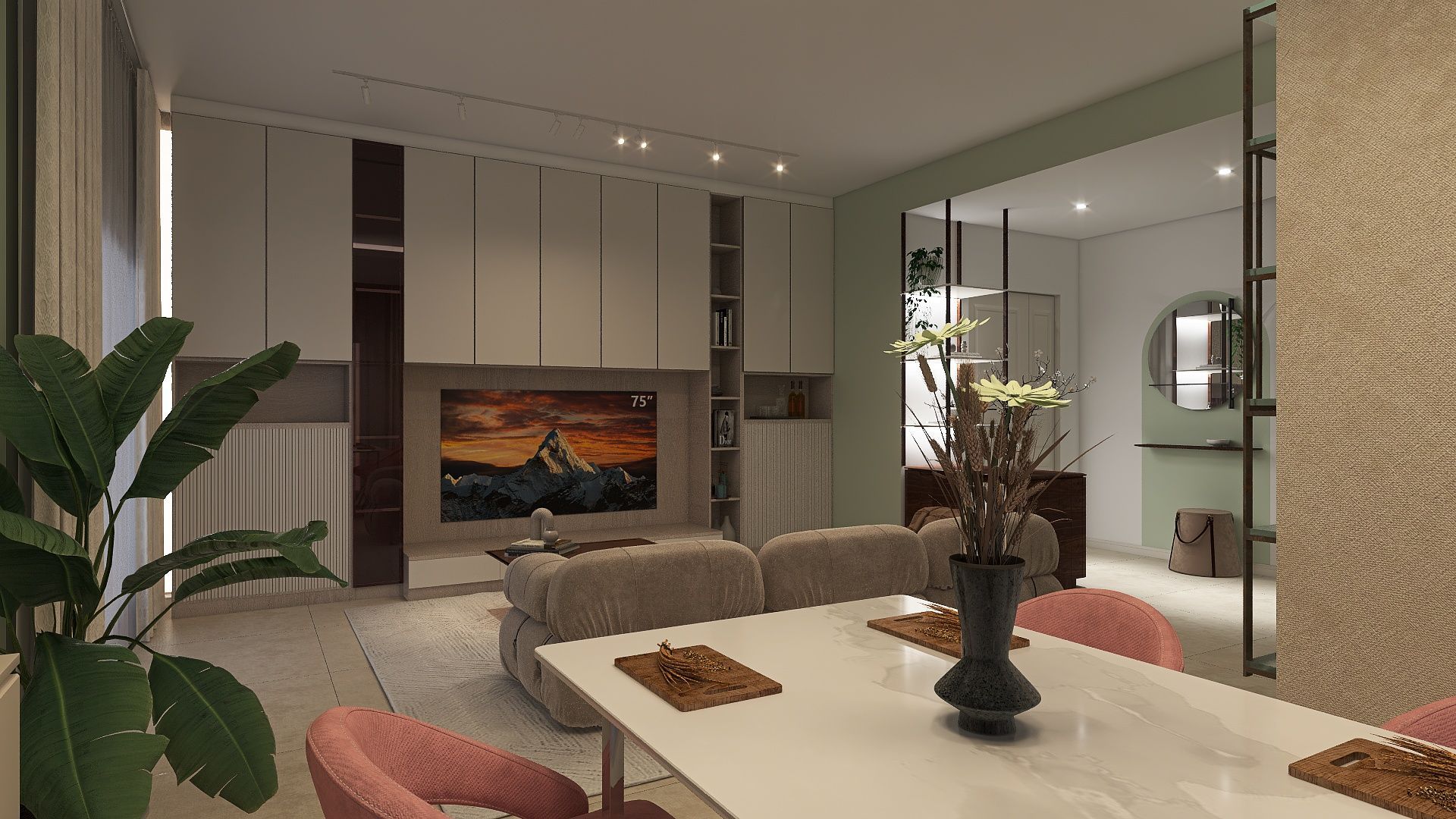 soggiorno classico contemporaneo