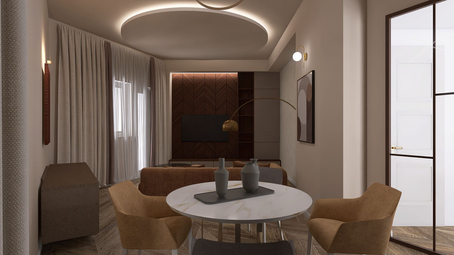 soggiorno classico contemporaneo