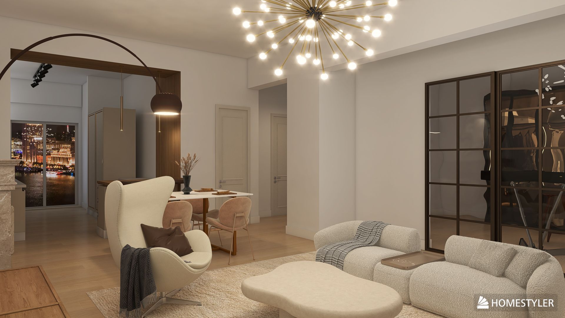 soggiorno classico contemporaneo