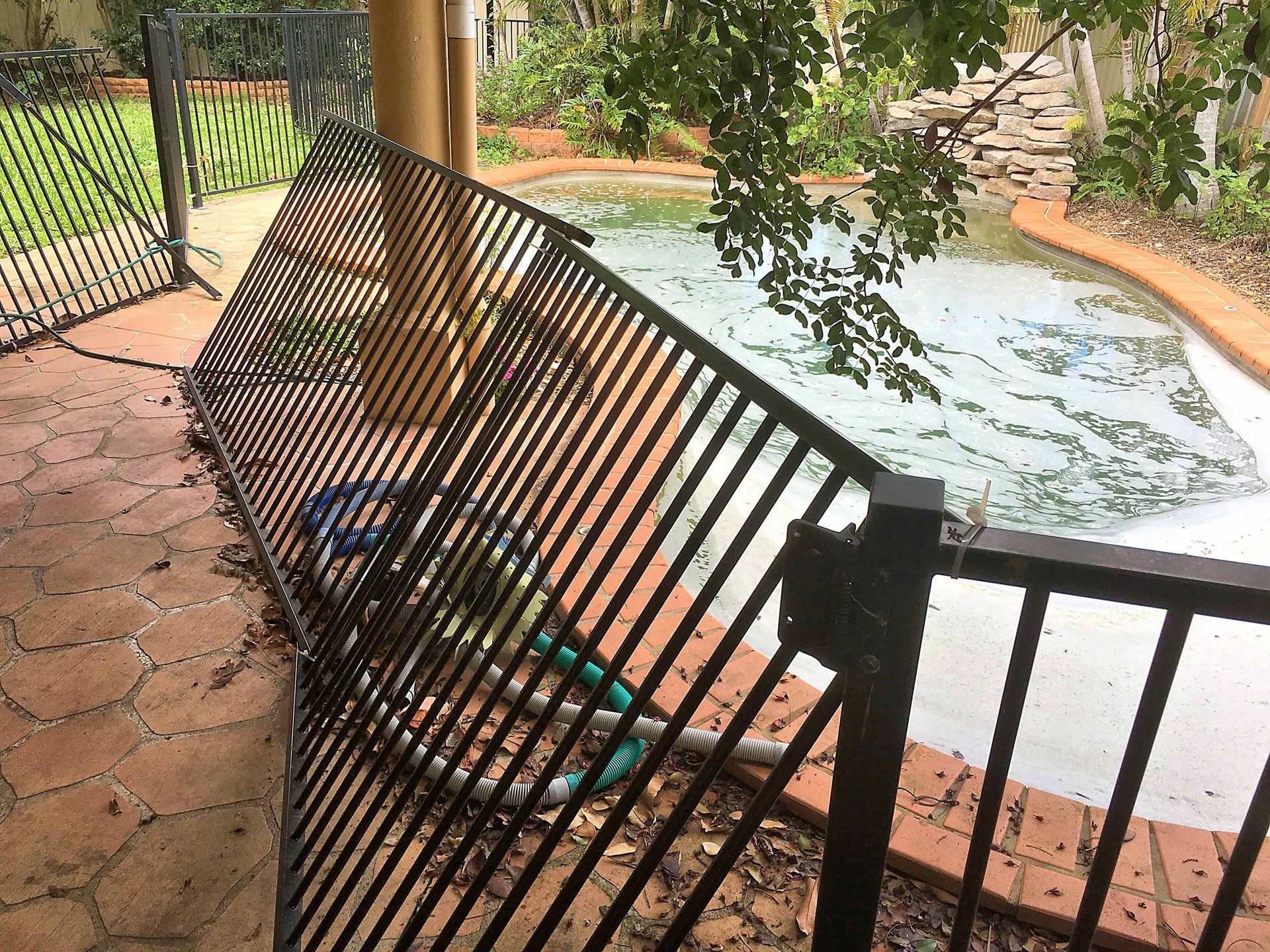 Wrought iron fence repairs