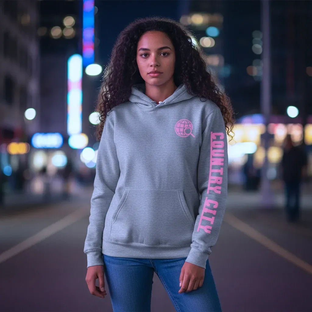 Grey Country City Hoodie