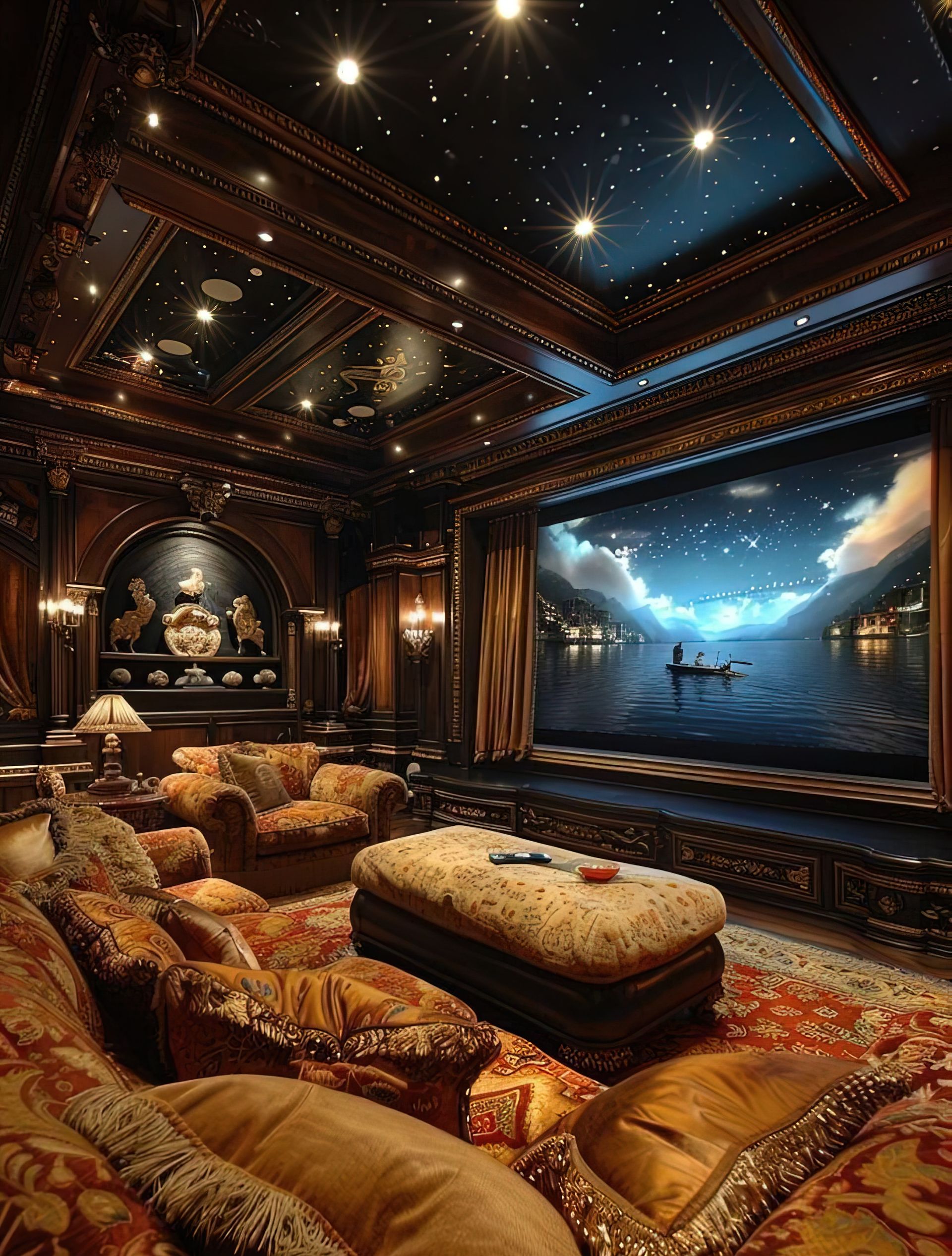 thema interieur, thuis bioscoop