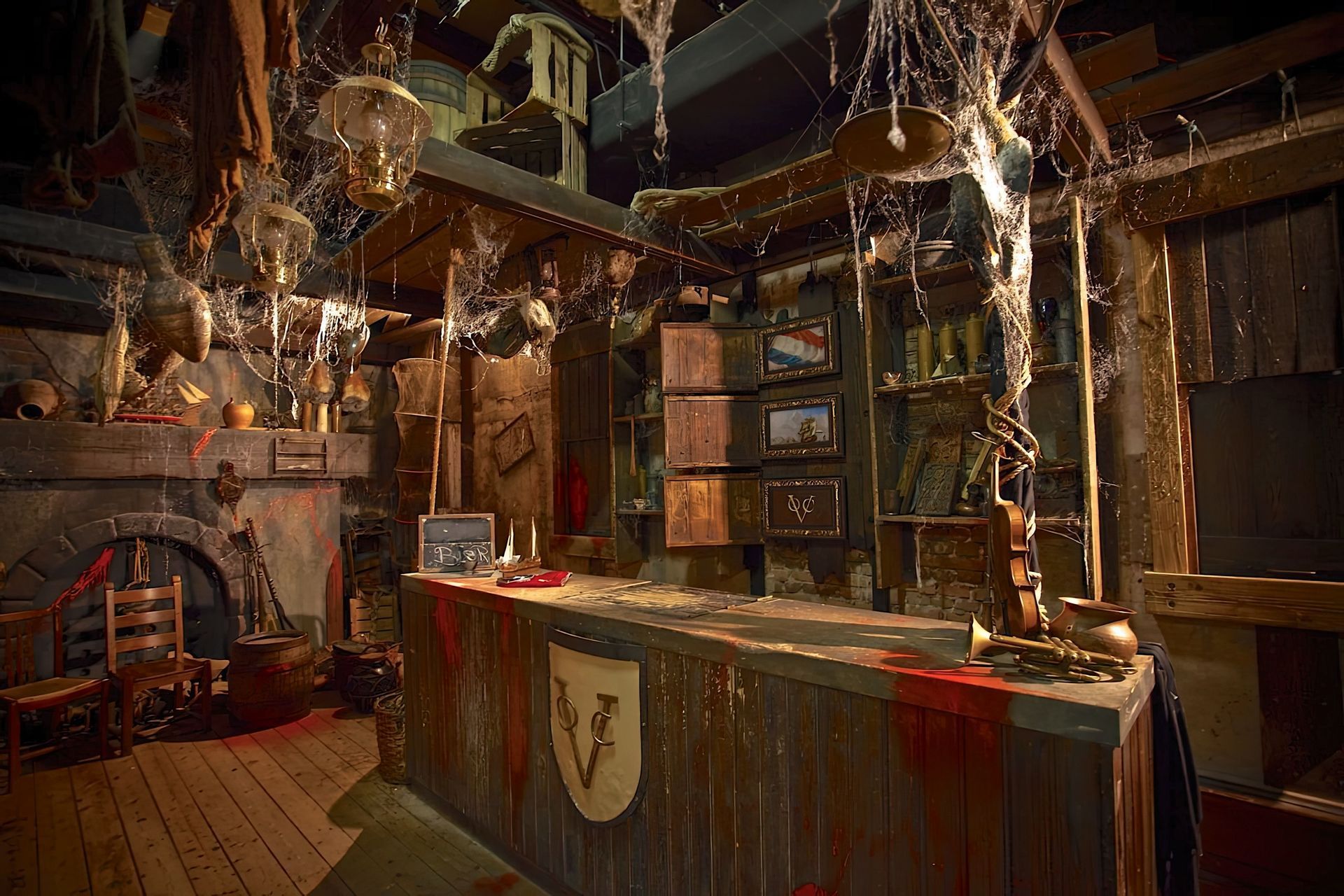Amsterdam Dungeon, thema interieur
