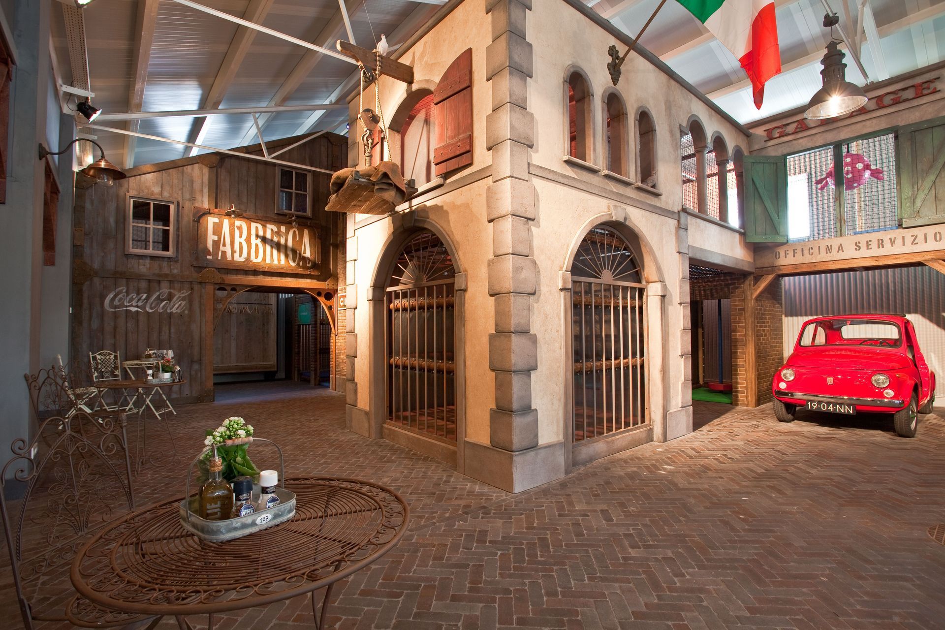 binnen speeltuin, thema interieur
