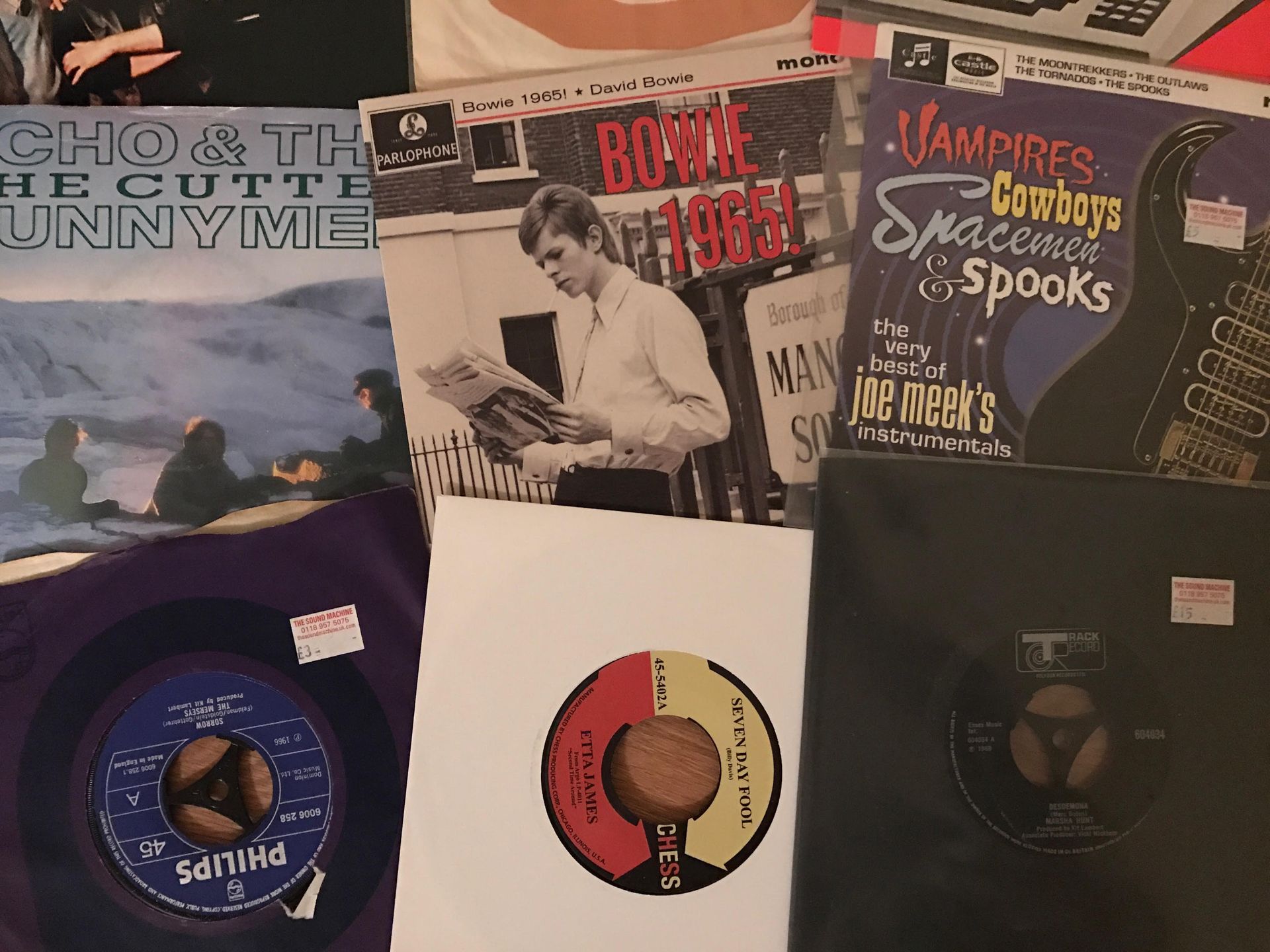 collection of collectable vinyl records