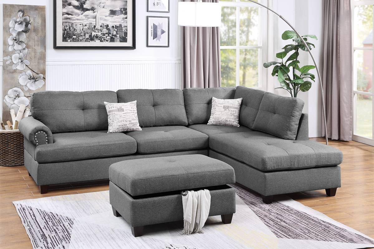 3-Piece Sectional Set W/ Ottoman | Pomona, CA | Alexa Furniture