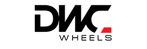 The DWC Wheels logo in black text with a small red rectangle accent.