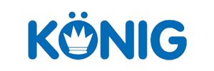 A blue logo featuring the word 