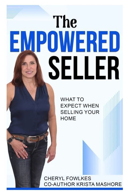 A woman is on the cover of a book titled the empowered seller