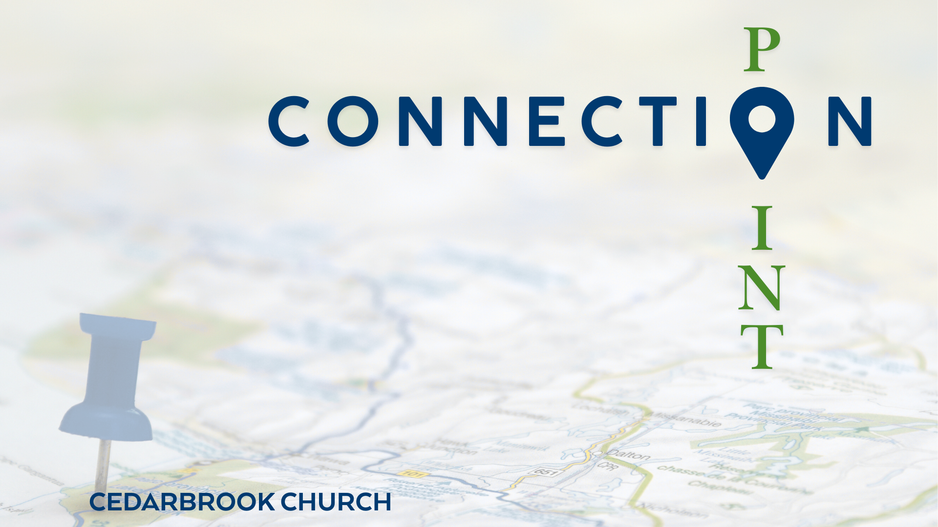 Faith Foundations banner: Cross image on a hill with 