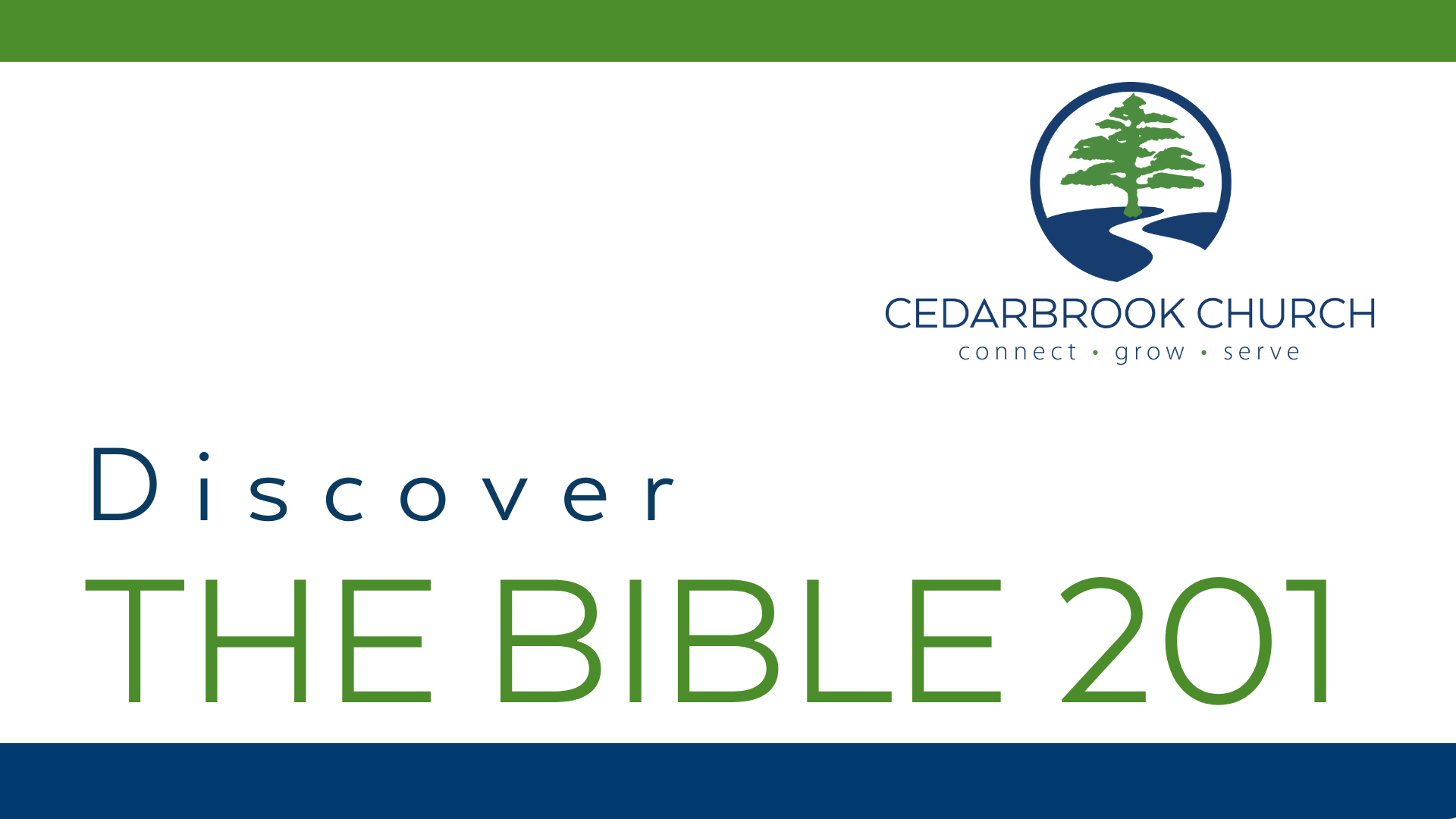 Advertisement for Cedarbrook Church's