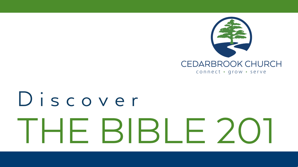 A discover membership card for cedarbrook church