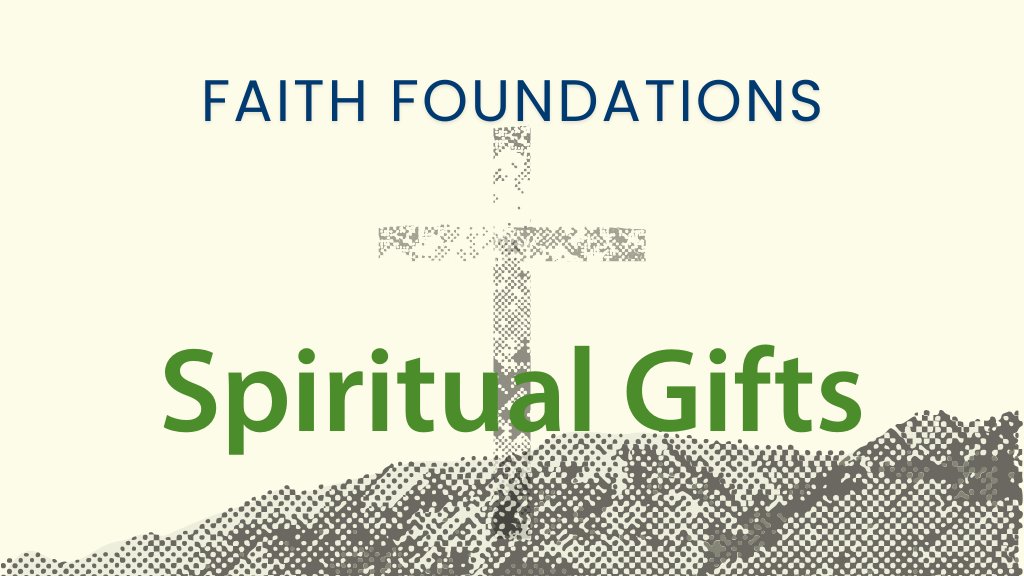 Faith Foundations banner: Cross image on a hill with 