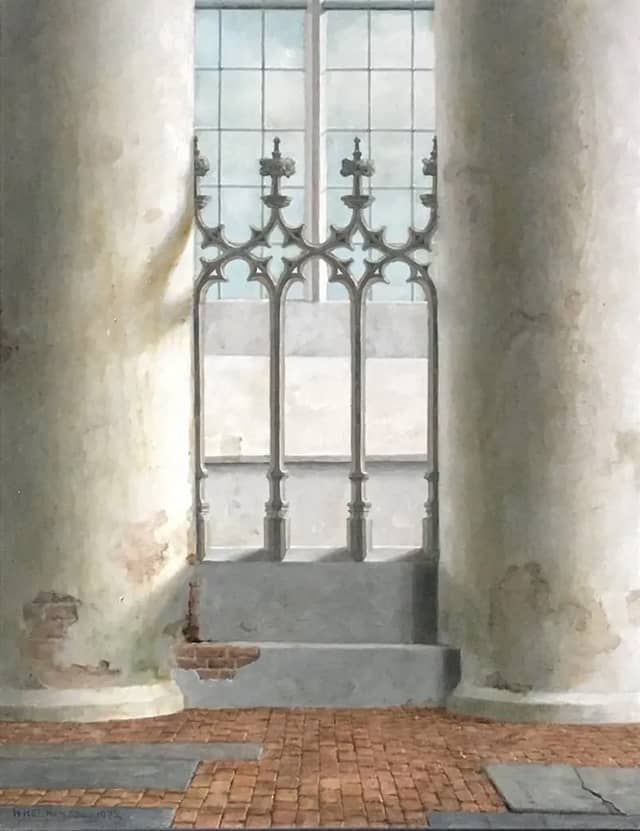 Henk Helmantel schilderij 1972 Akerk Groningen