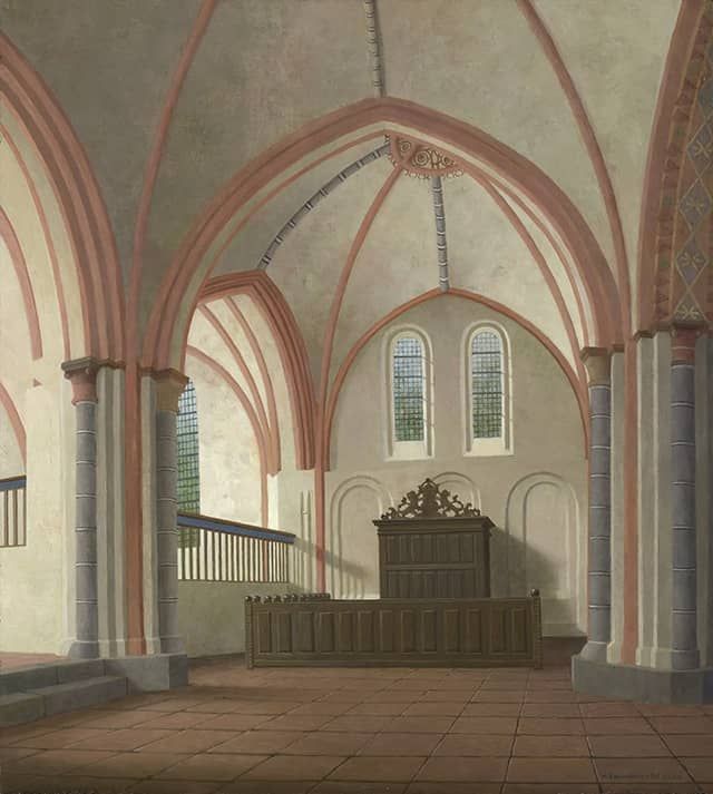 Henk Helmantel schilderij 2021 De Nicolaikerk in Appingedam
