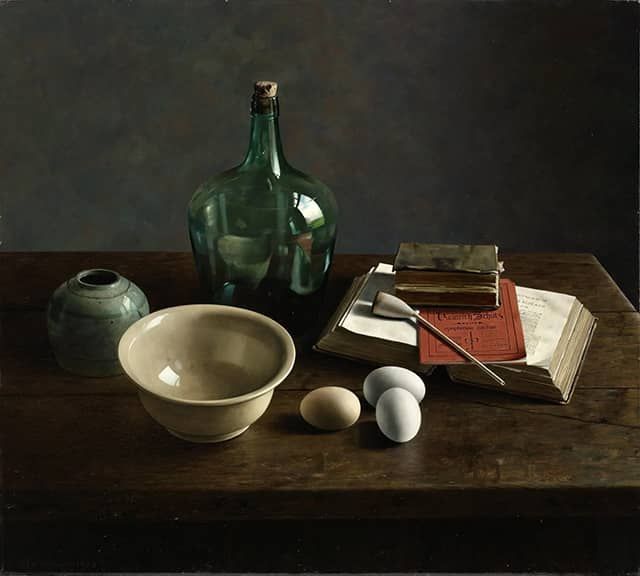 Henk Helmantel schilderij 1973 Hommage aan Heinrich Schultz