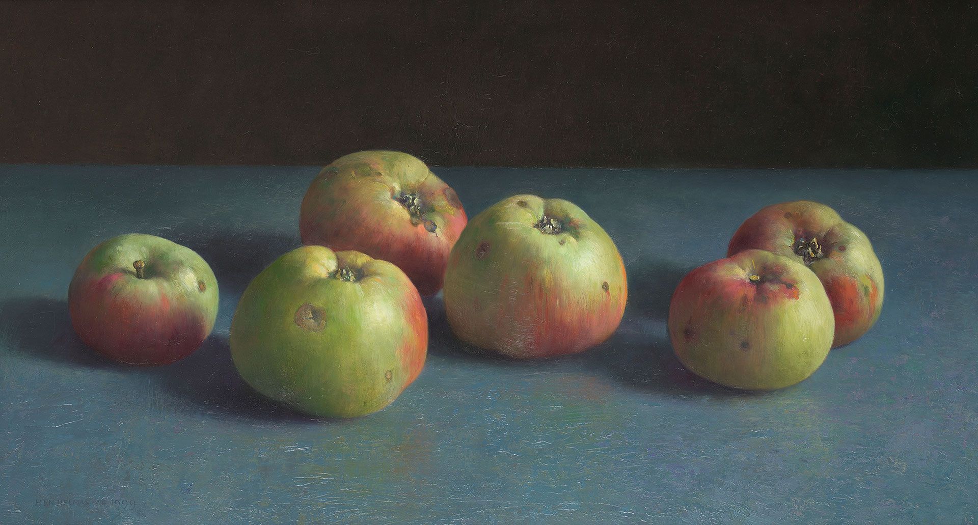 Henk Helmantel schilderij 1999 Stilleven met Sedelingen