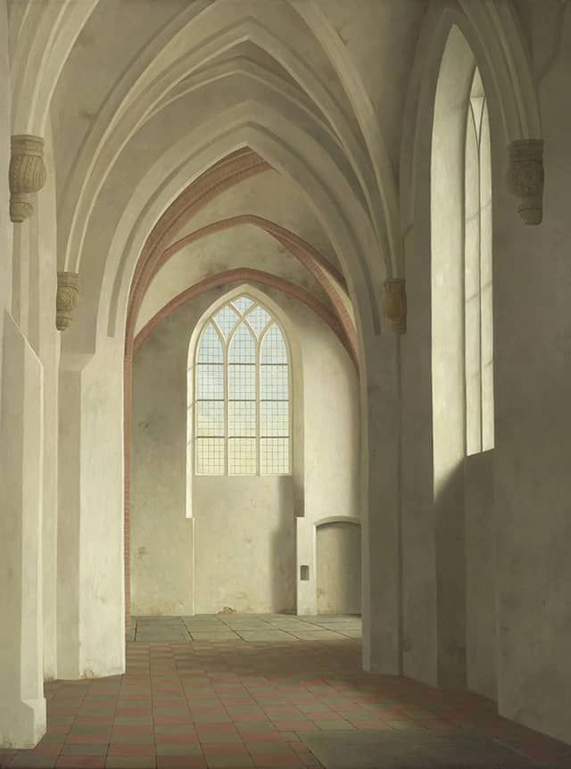 Henk Helmantel schilderij 1994 Zuidbeuk van de Petrus Pauluskerk in Loppersum
