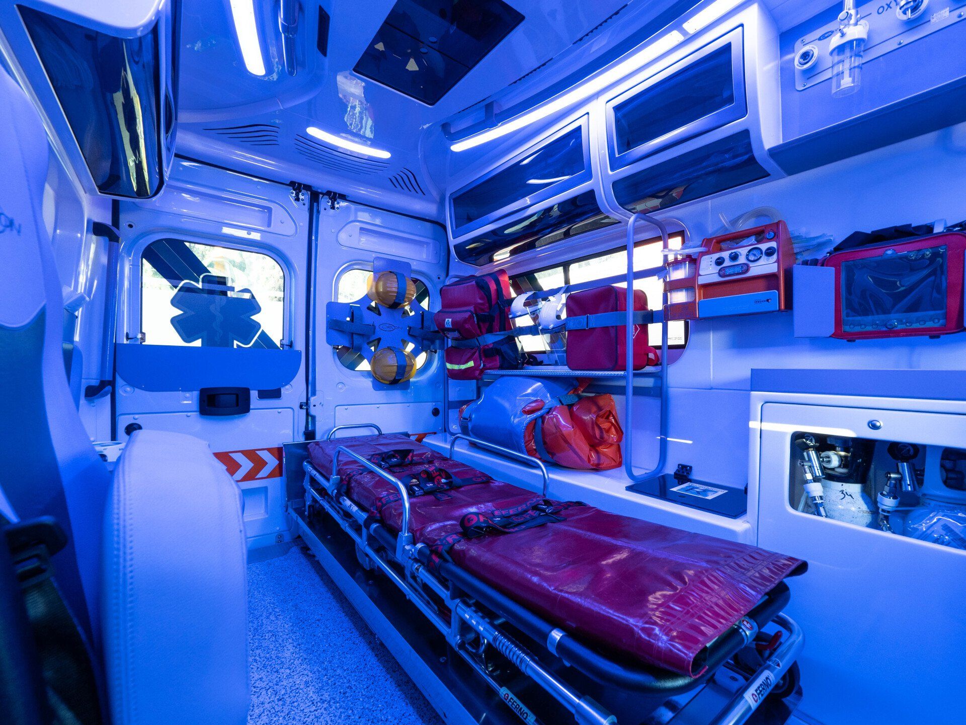 interno dell'ambulanza
