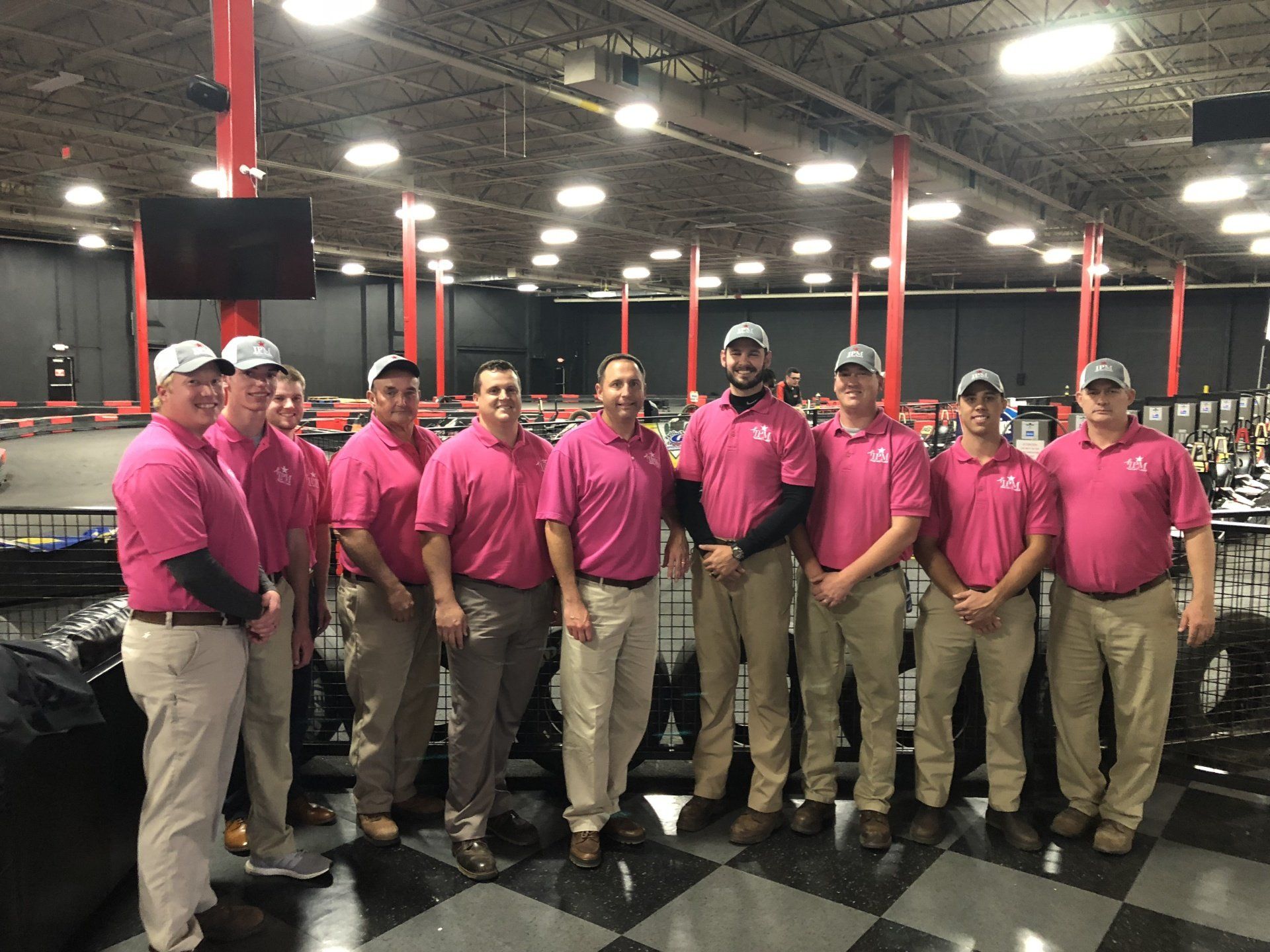 IPM Team wearing pink to support breast cancer awareness month in Lexington, KY.