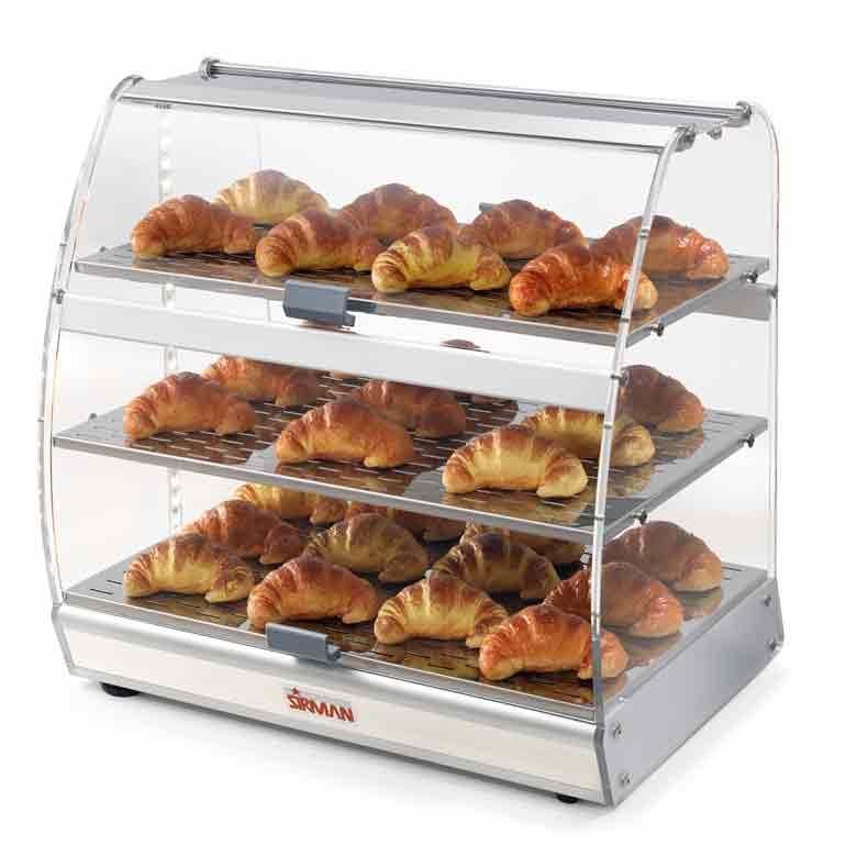 VETRINETTE_VISTA_BOLD_P3_CE SIRMAN-Vetrinette per l’esposizione ed il mantenimento di alimenti come brioche, dolci e stuzzichini
