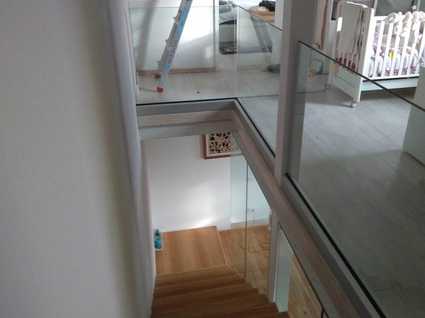 ringhiere in vetro per uffici