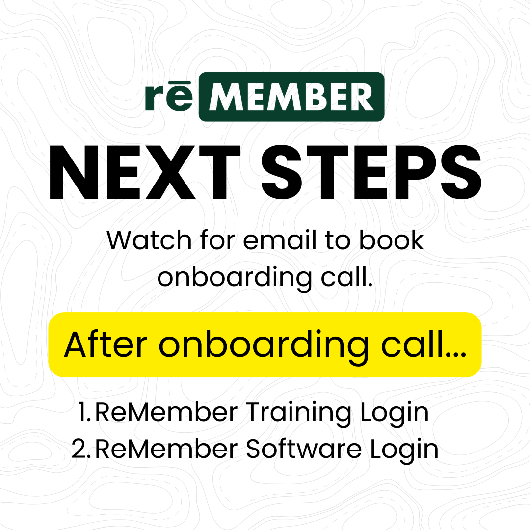 Onboarding fee for ReMember access. Text says $2500 and that Joe will contact for onboarding call.