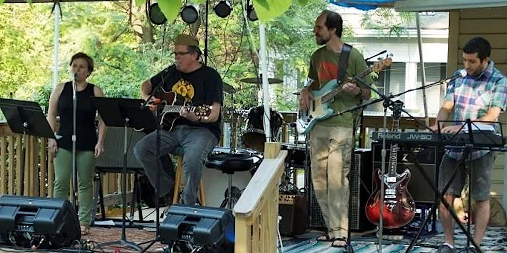 A poster for dc 's favorite guitar jazz band