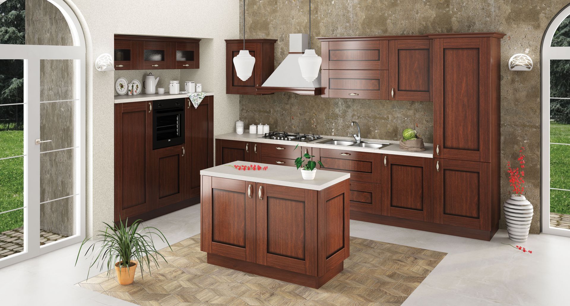 Cucina classica in legno Cierre cucine